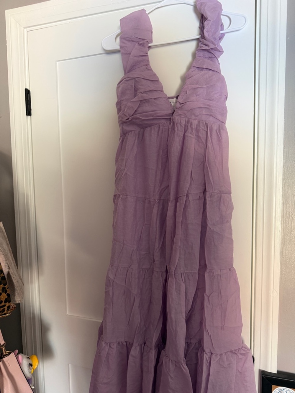 Purple maxi dress